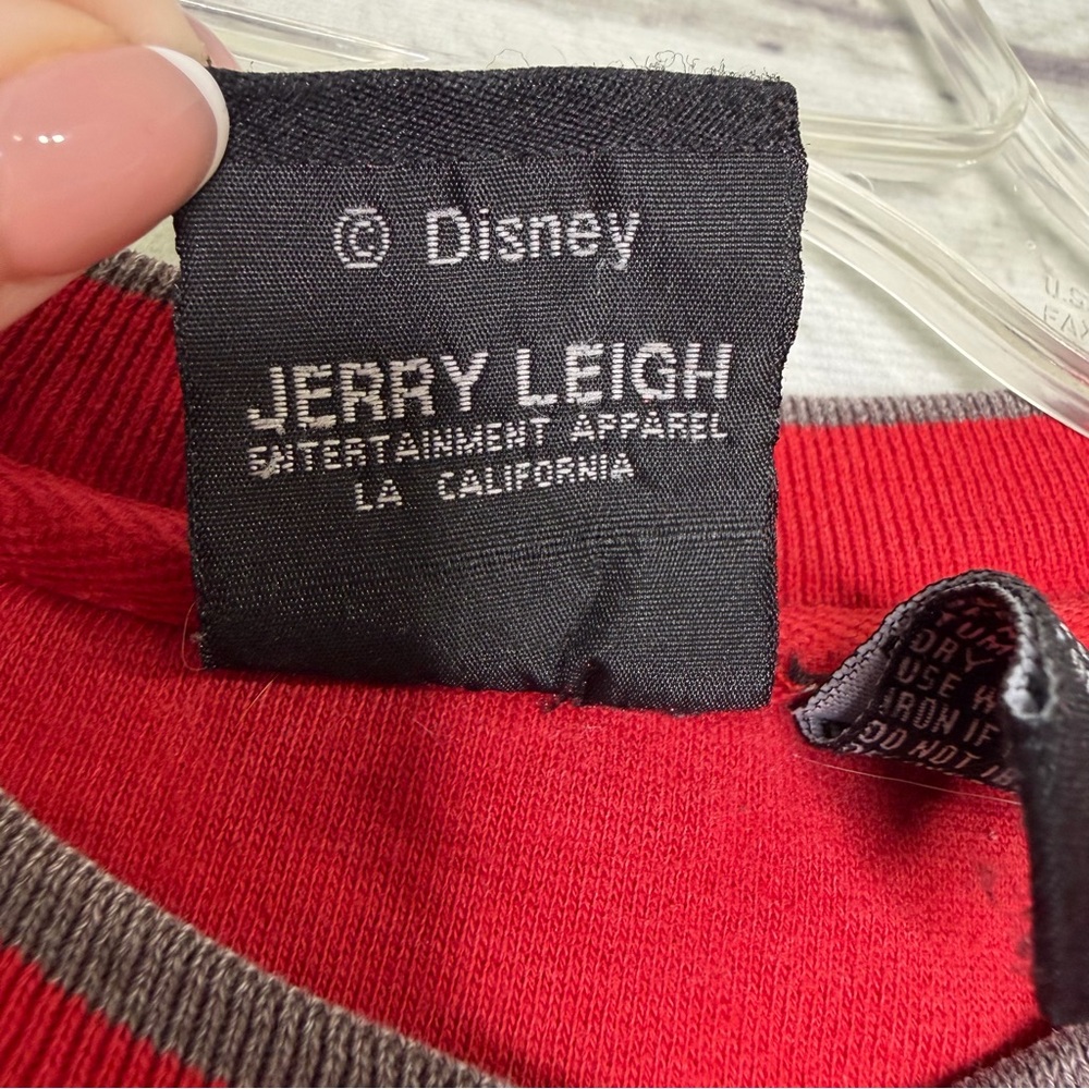 Vintage Disney Jerry Leigh Mickey Mouse Red Crewneck Sweatshirt - Size: L - Picture 5 of 8